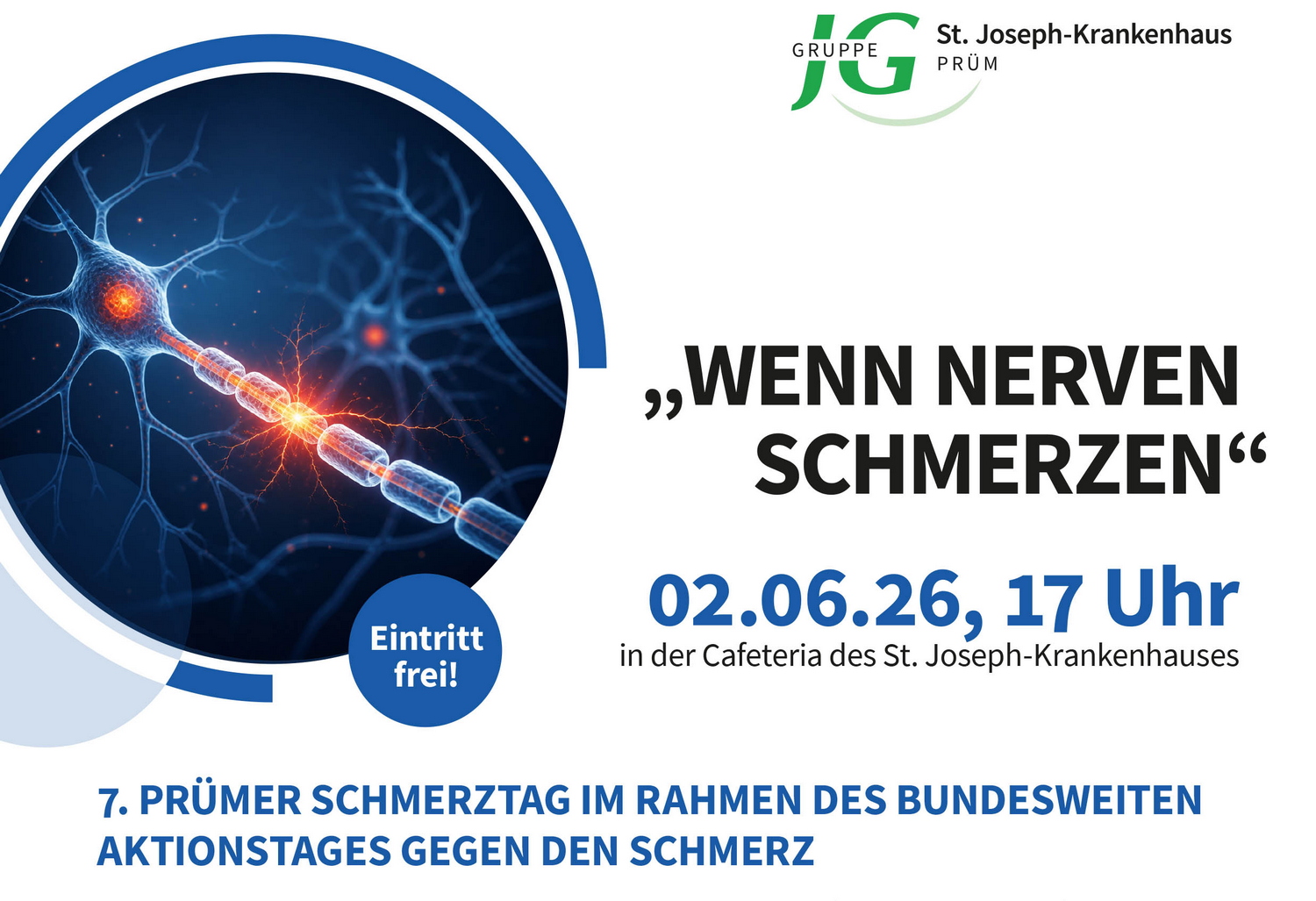 St. Joseph-Krankenhaus lädt zum 7. Prümer Schmerztag ein am 02.06.26